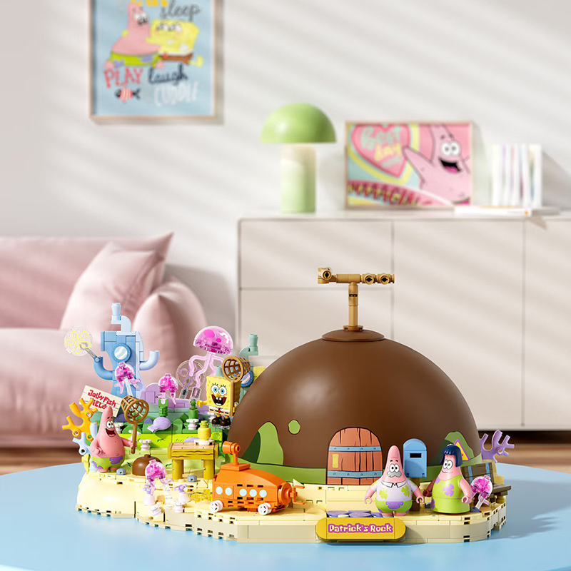 Kids First Education - Bob l'éponge Patrick Star Rock maison