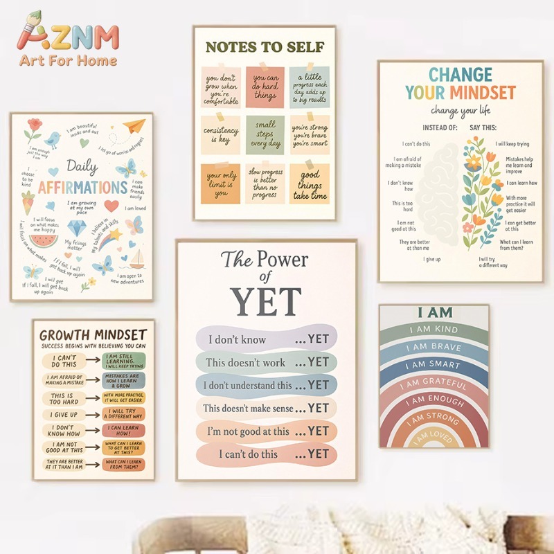 Kids Education Motivation - AZNM Impression sur toile « Mente