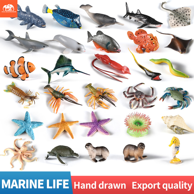 Kids First Education - Ensemble de figurines d'animaux marins -