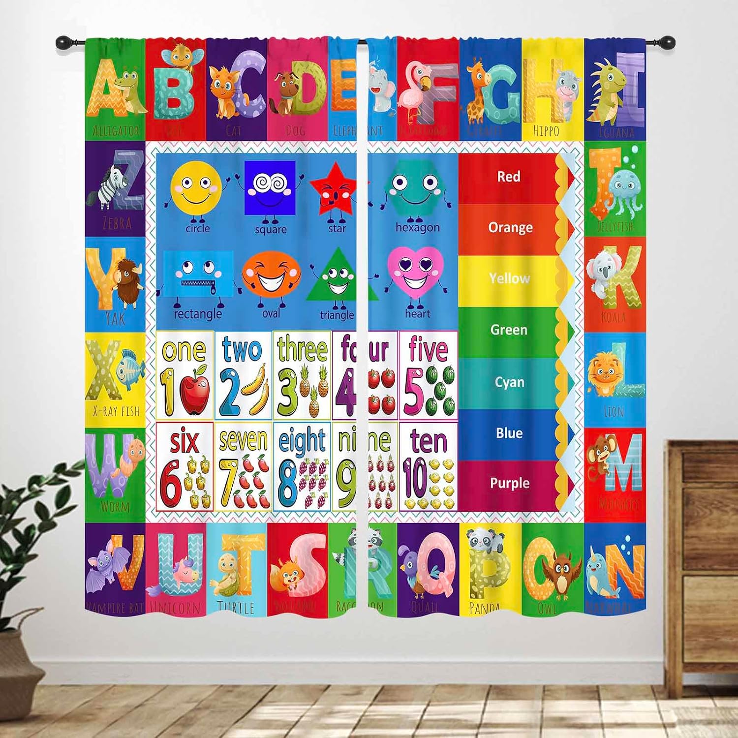 Panneaux de rideaux ABC en for - Abc Kids Early Education avis et prix