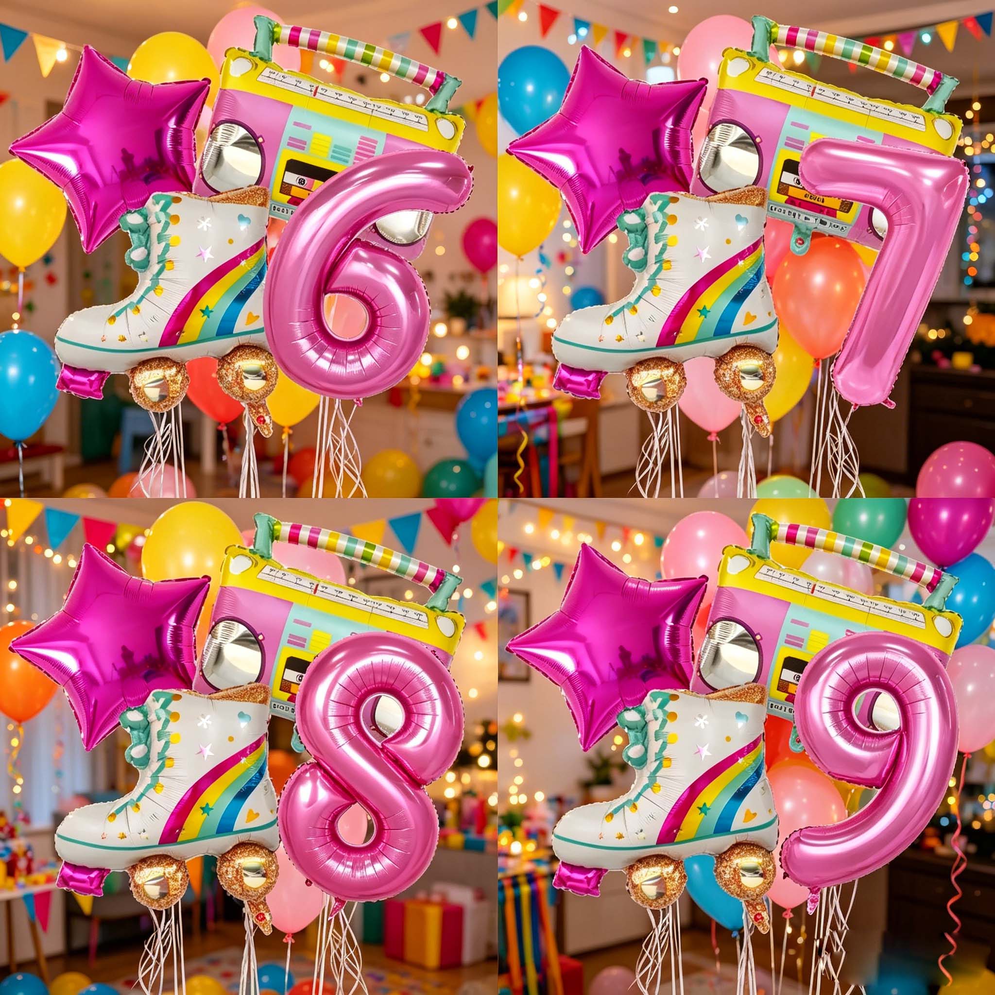 Lot de 4 ballons gonflables nu - Kids Education Number avis et prix