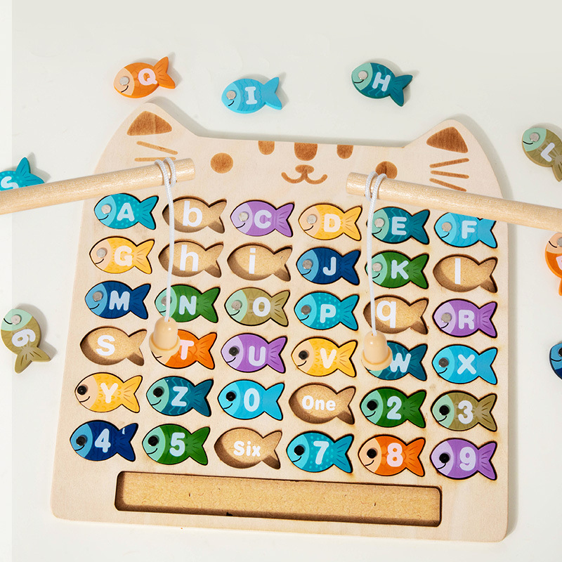 Jeu de pêche magnétique en boi - Abc Kids Early Education avis et prix