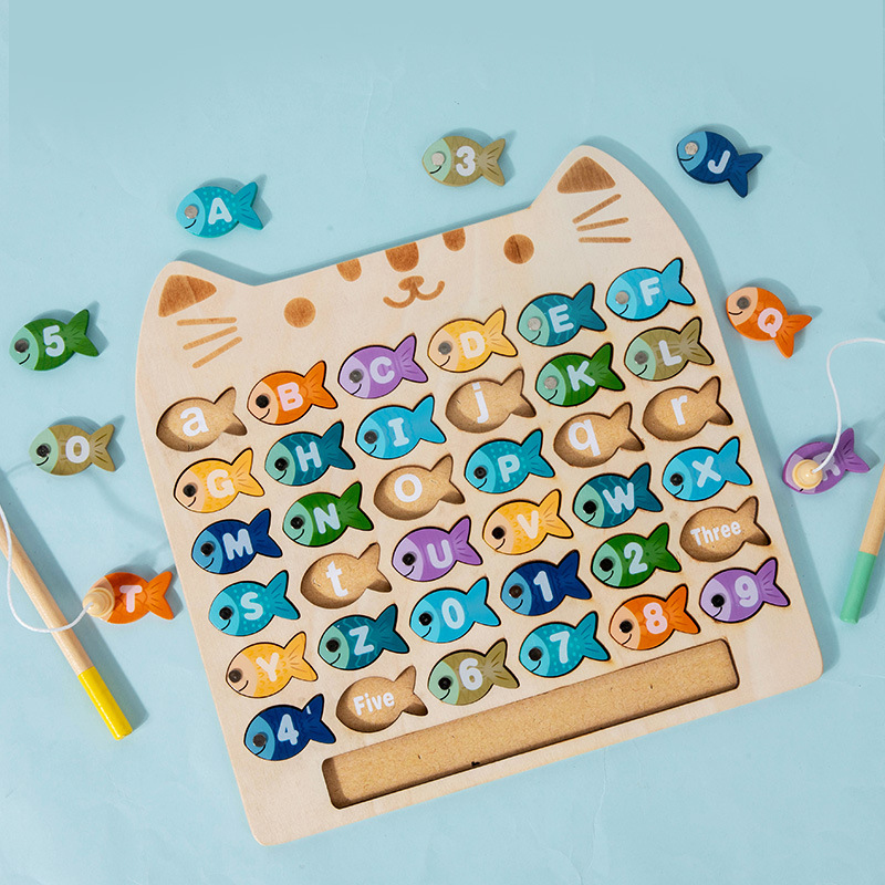 Jeu de pêche magnétique en boi - Abc Kids Early Education avis et prix