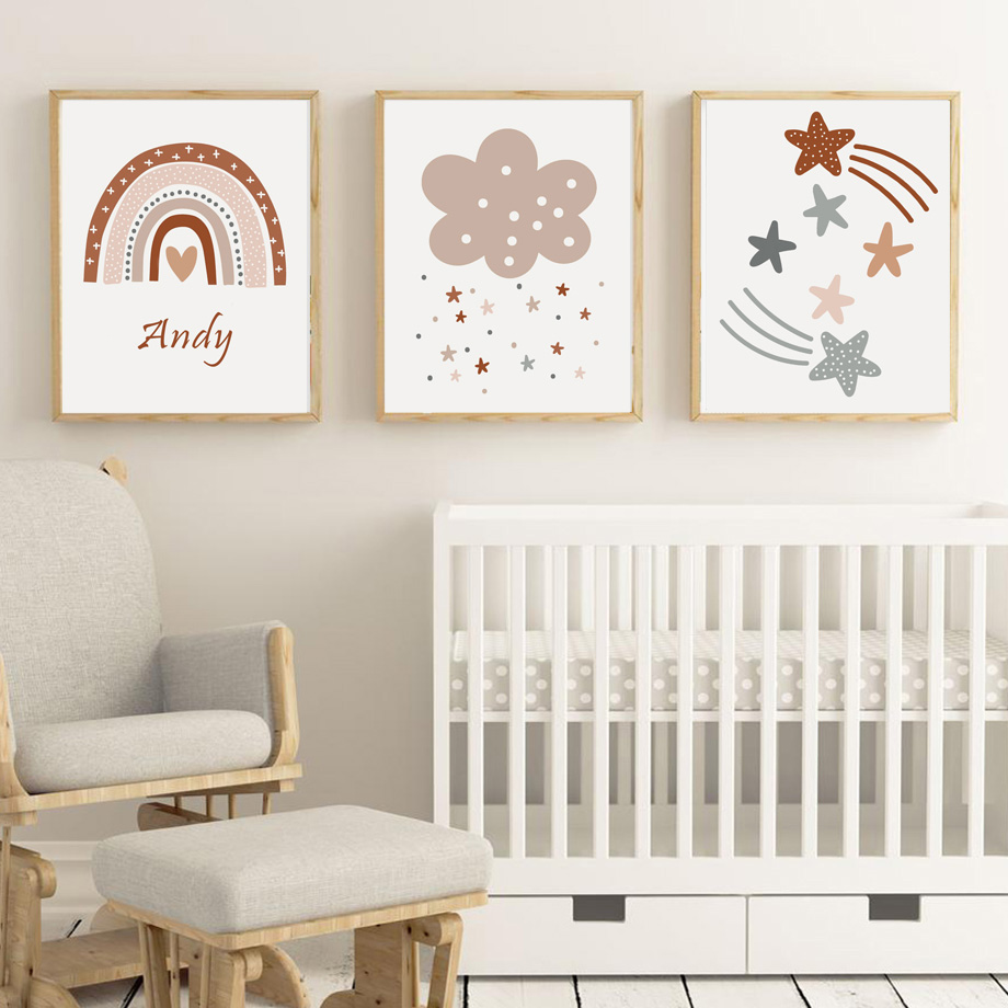Affiche bohème pour chambre d' - Kids Education Name avis et prix